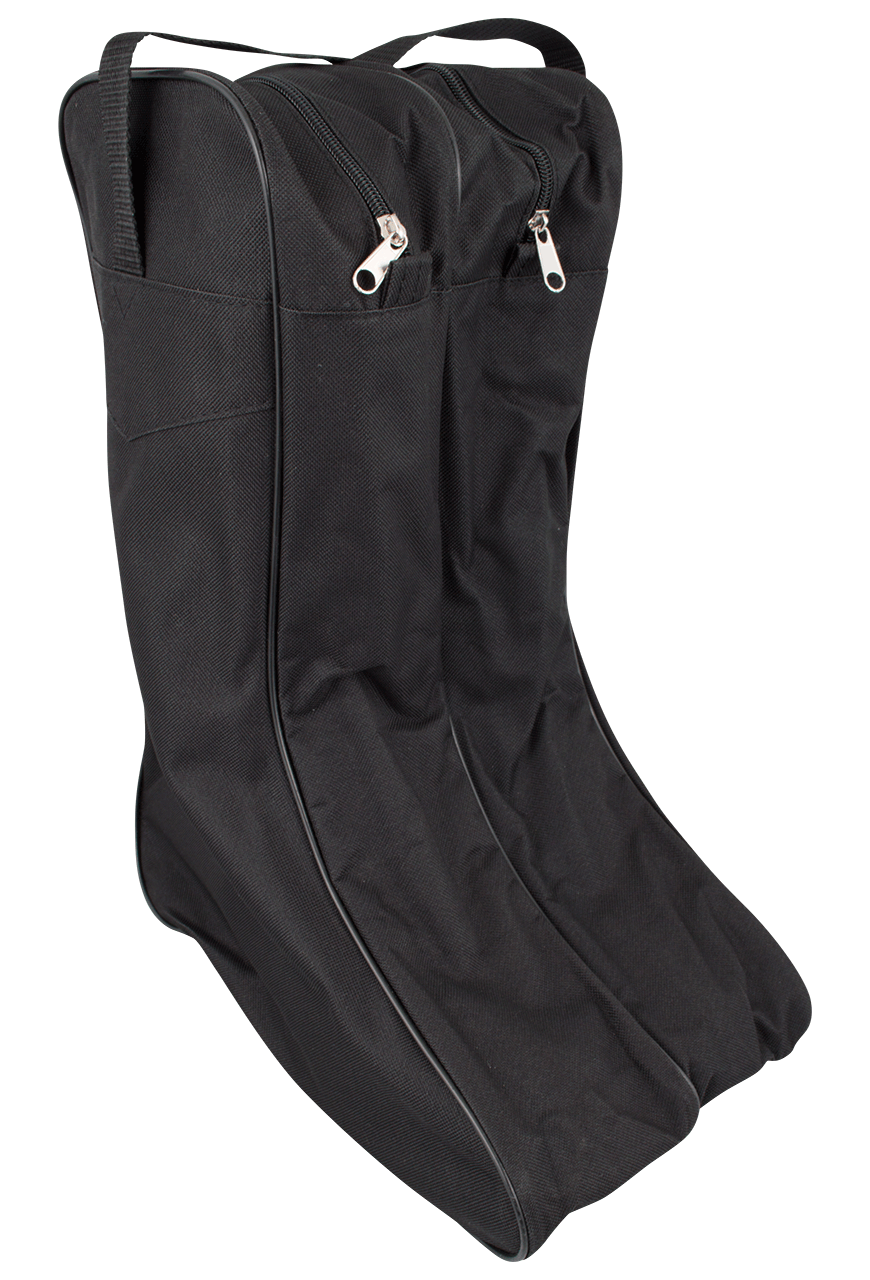 M&F Western Style Black Leather Boot Bag for Women & Men - Perfect for Travel, Work, and Outdoor Adventures
