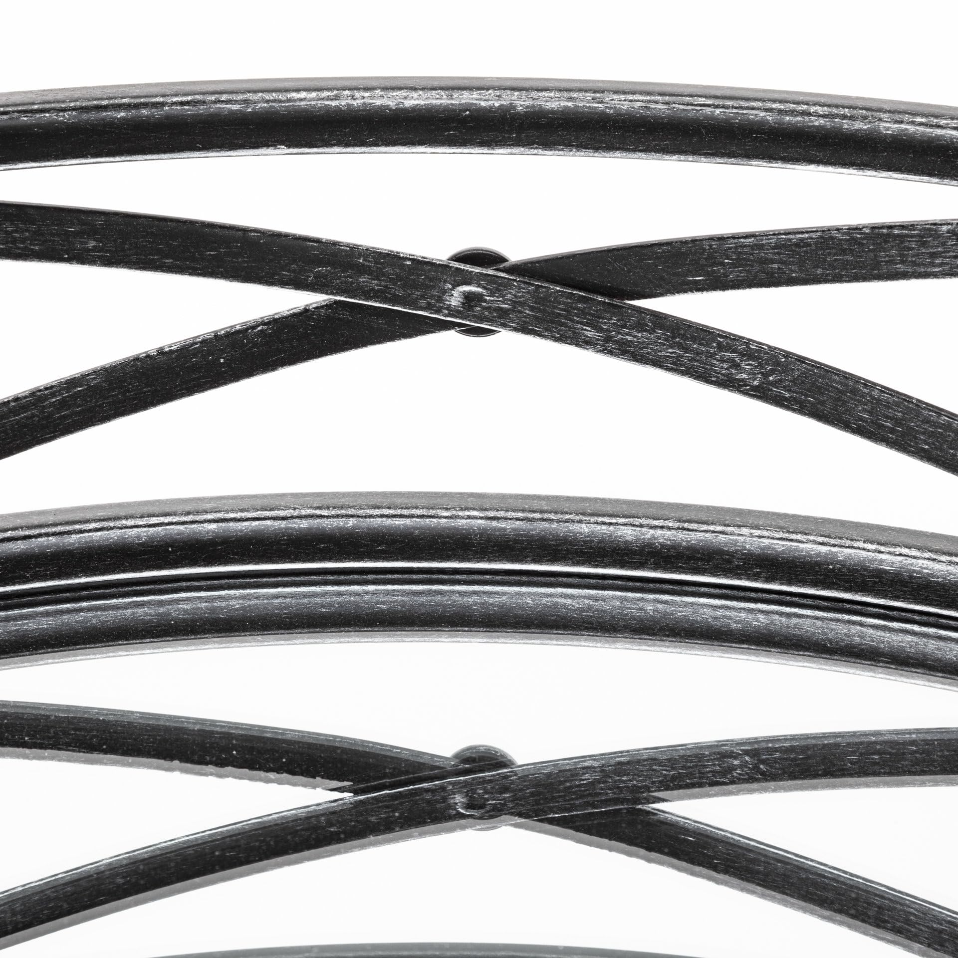 Mercana Piers (Set of 2) Black Wooden Serving Trays - Perfect for Coffee Table Decor, Living Room Organization & Dining Room Entertaining