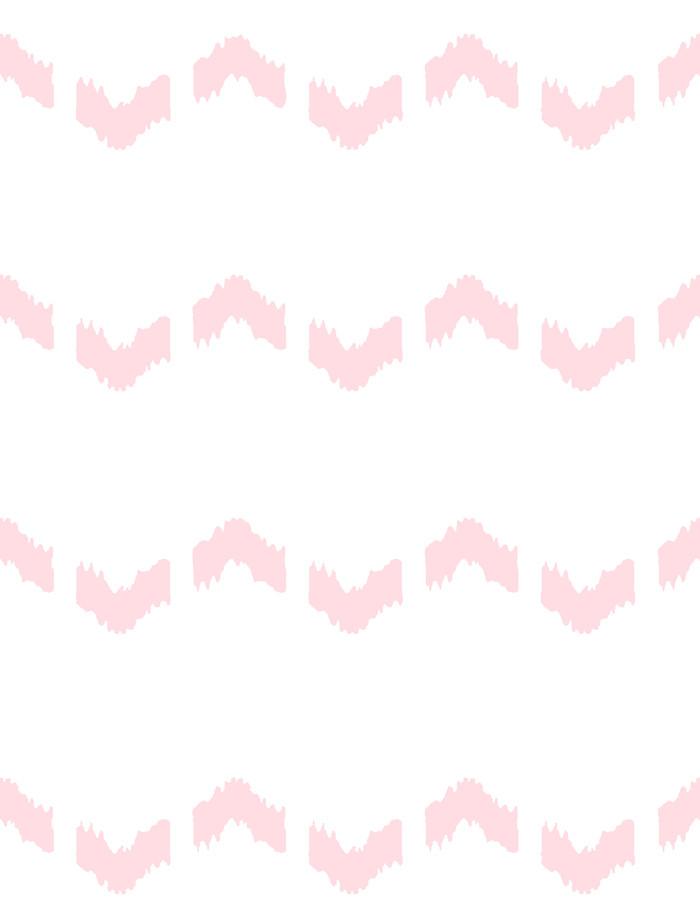 Kezmoh Zag Wallpaper by Wallshoppe in Ballet Slipper - Elegant Peel and Stick Wallpaper for Bedroom, Nursery & Home Decor