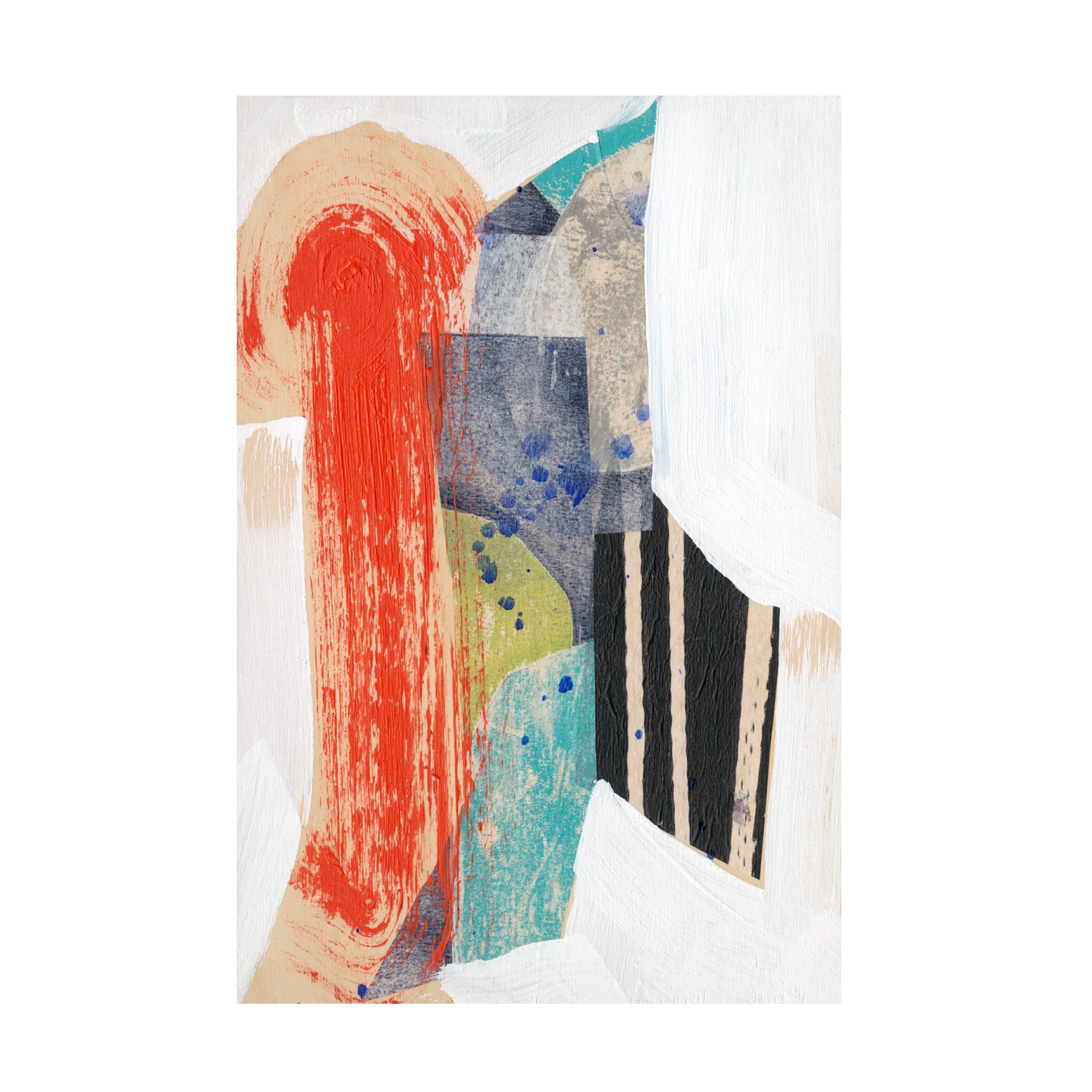 Jennifer Goldberger 'Pop Quirk II' Canvas Wall Art Print - Modern Abstract Painting for Living Room, Bedroom & Office Decor