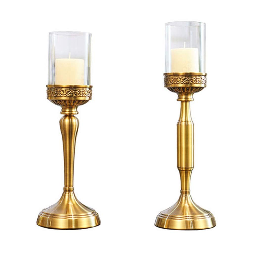 WQWY Bulk European Luxury Candlestick Holder - Elegant Wedding Decor, Romantic Table Centerpiece for Home, Party & Restaurant Lighting