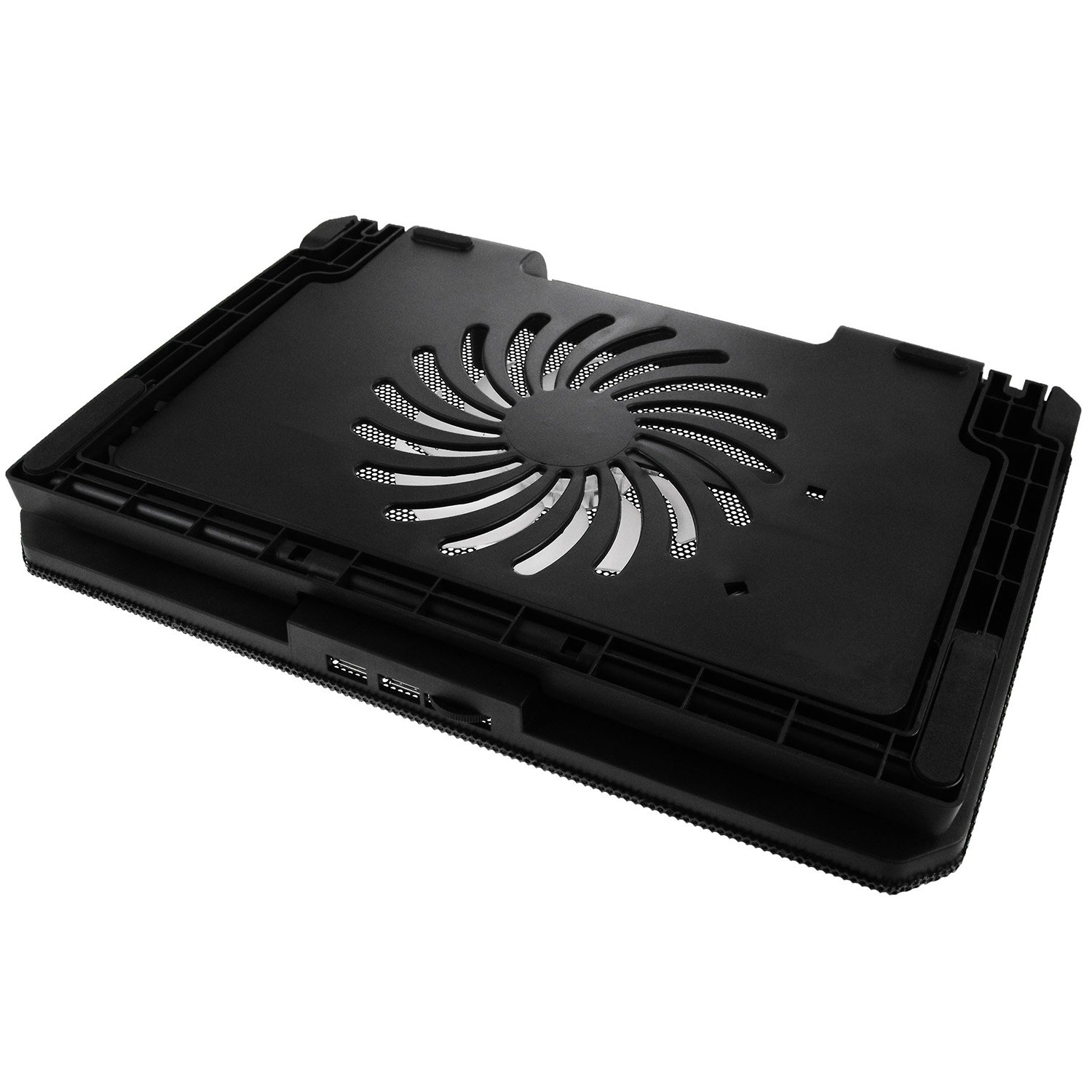 AABCOOLING NC74 Laptop Cooling Pad with 125mm Fan - Adjustable Tilt, Blue LED Backlight, Ultra Quiet Cooling Stand for Laptops 15-17 Inch | Perfect for Gaming, Office Work & Home Use