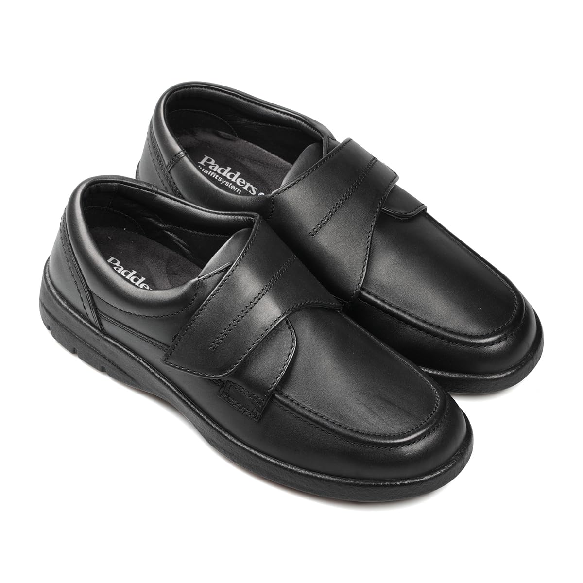 Men's Solar Black Casual Shoes by Padders 635-10 - Lightweight & Comfortable for Walking, Travel, and Everyday Wear
