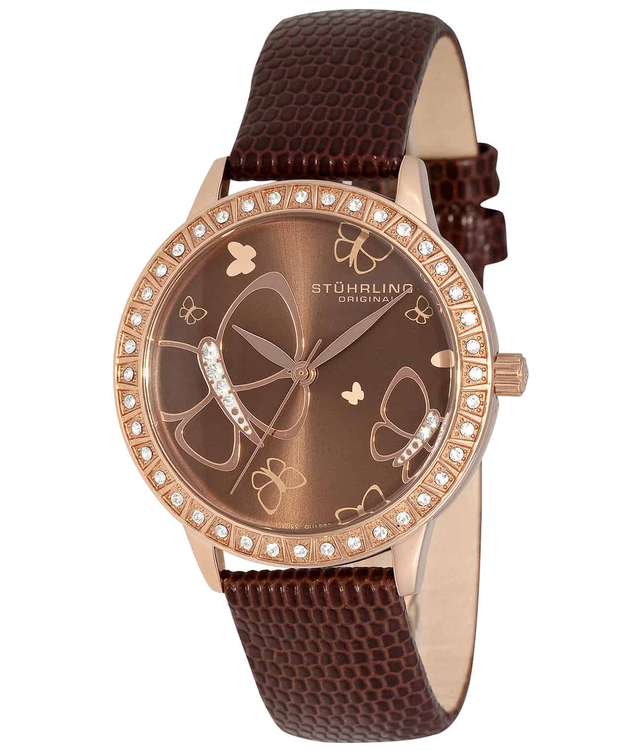 White Dial / Silver Case / Purple Leather Strap Tang Buckle