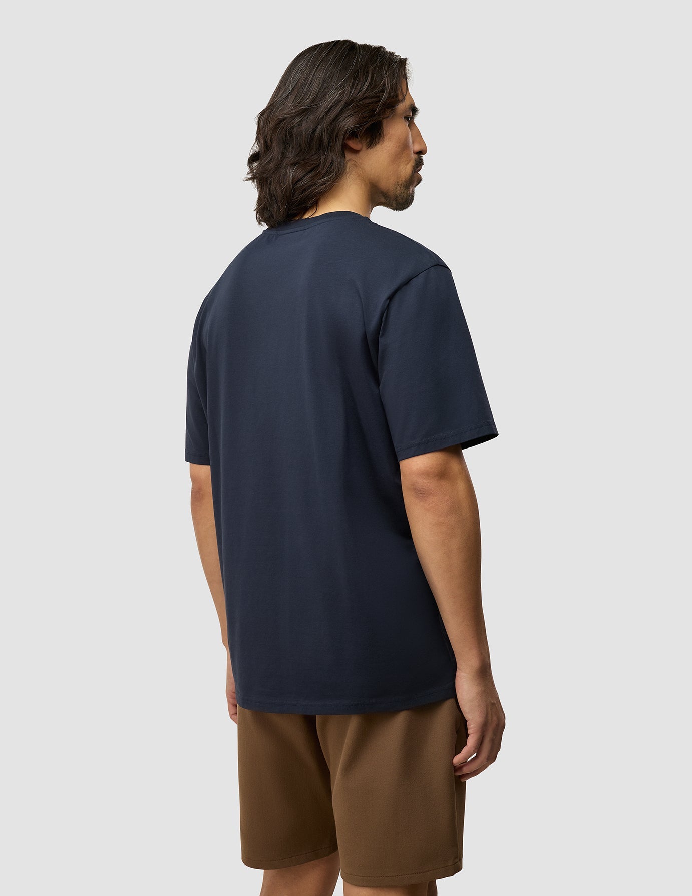 Premium Supima Cotton T-Shirt for Men - Box Fit Dark Navy - Soft & Breathable for Casual Wear & Everyday Comfort