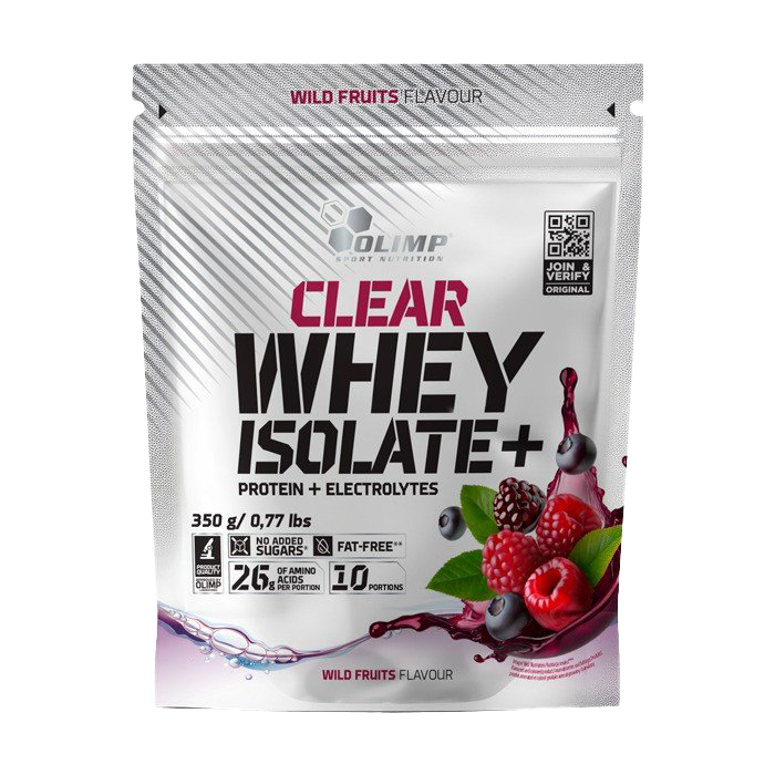 Clear Whey Isolate+ Protein Powder | Wild Fruits Flavor | 350g | Post-Workout Recovery & Muscle Growth Supplement