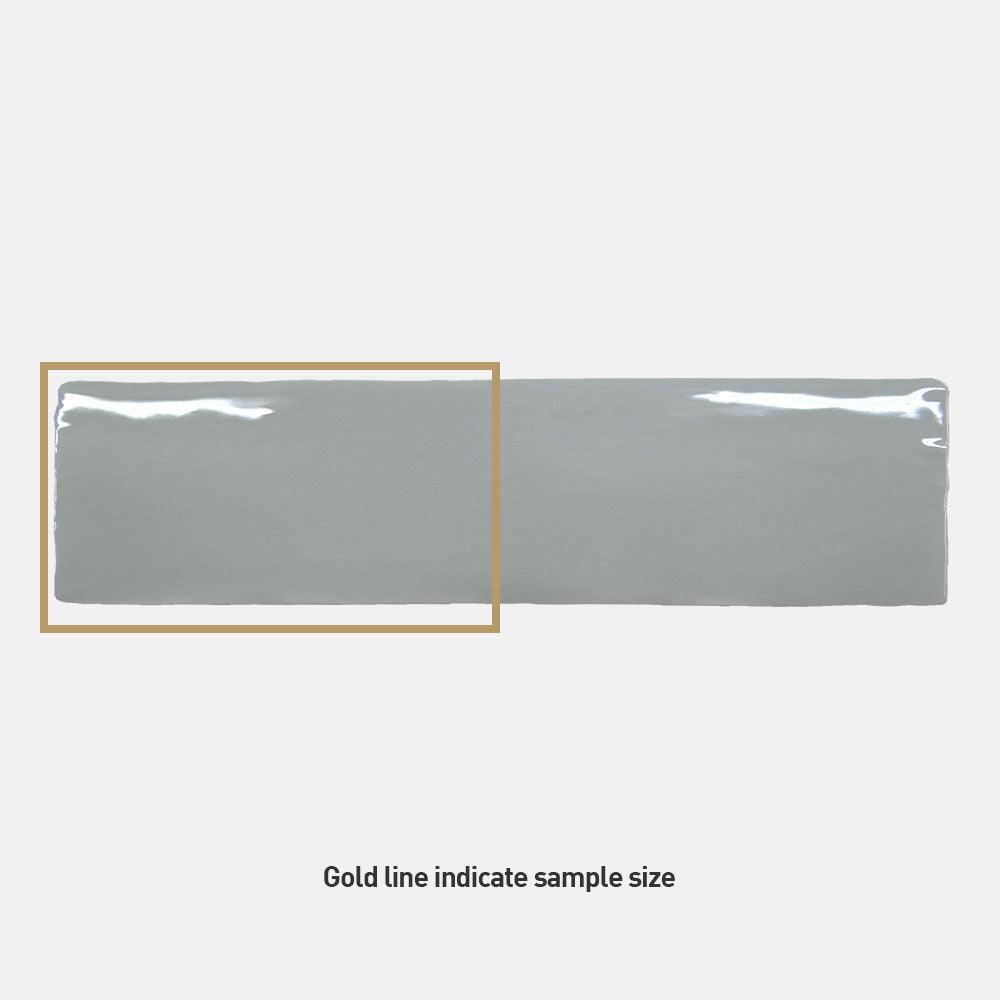 Premium Columbus Grey 75x300 Glossy Ceramic Subway Tile - Perfect for Kitchen Backsplash, Bathroom Walls & Modern Interior Design