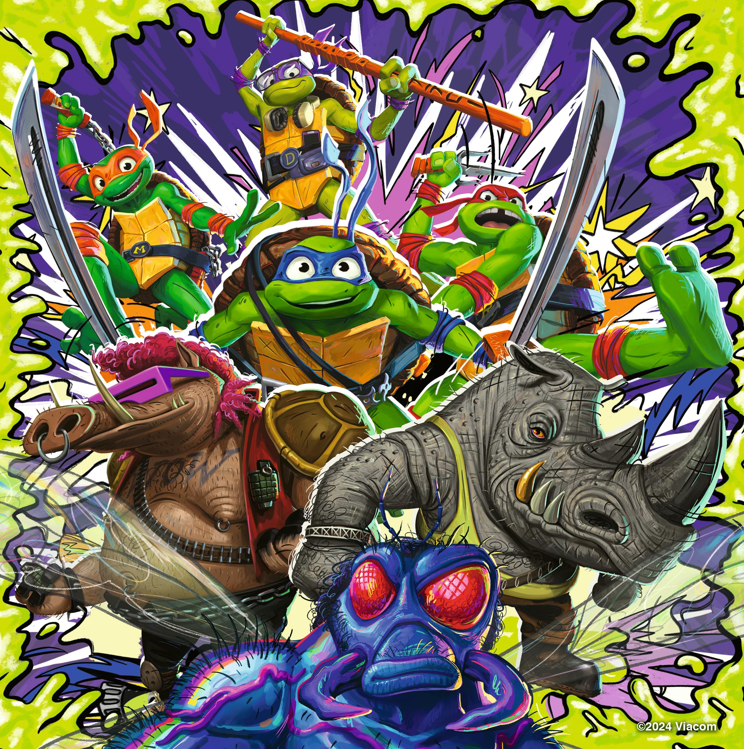Ravensburger Teenage Mutant Ninja Turtles Puzzle Set - 3x49 Piece Jigsaw Puzzles for Kids Ages 5+, Fun Educational Toys & Gifts for Boys & Girls (21x21cm) - Perfect for Birthday Parties, Family Game Nights & Preschool Learning Activities