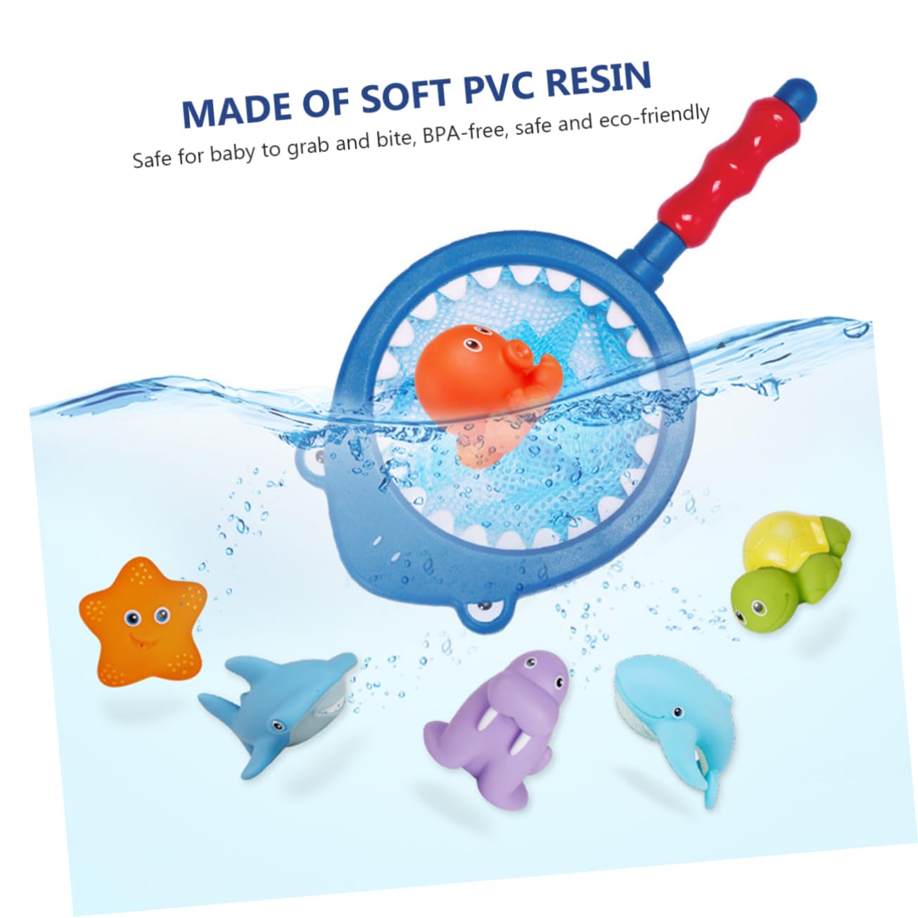 UPKOCH 6-Pack Blue Bath Toys for Kids - Funny Fountain Water Play Toys, Bathtub Accessories for Toddlers & Children - Perfect for Pool, Beach, and Bath Time Fun