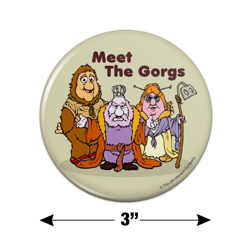 Meet the Gorgs Fraggle Rock Kitchen Refrigerator Locker Button Magnet - Fun Collectible for Fans, Perfect for Fridge Decor & Memorabilia Display