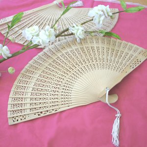 Premium Sandalwood Hand Fans - Elegant Wedding Favors & Baby Shower Gifts (Set of 72) - Perfect for Bridal Party, Outdoor Events & Asian-Themed Celebrations