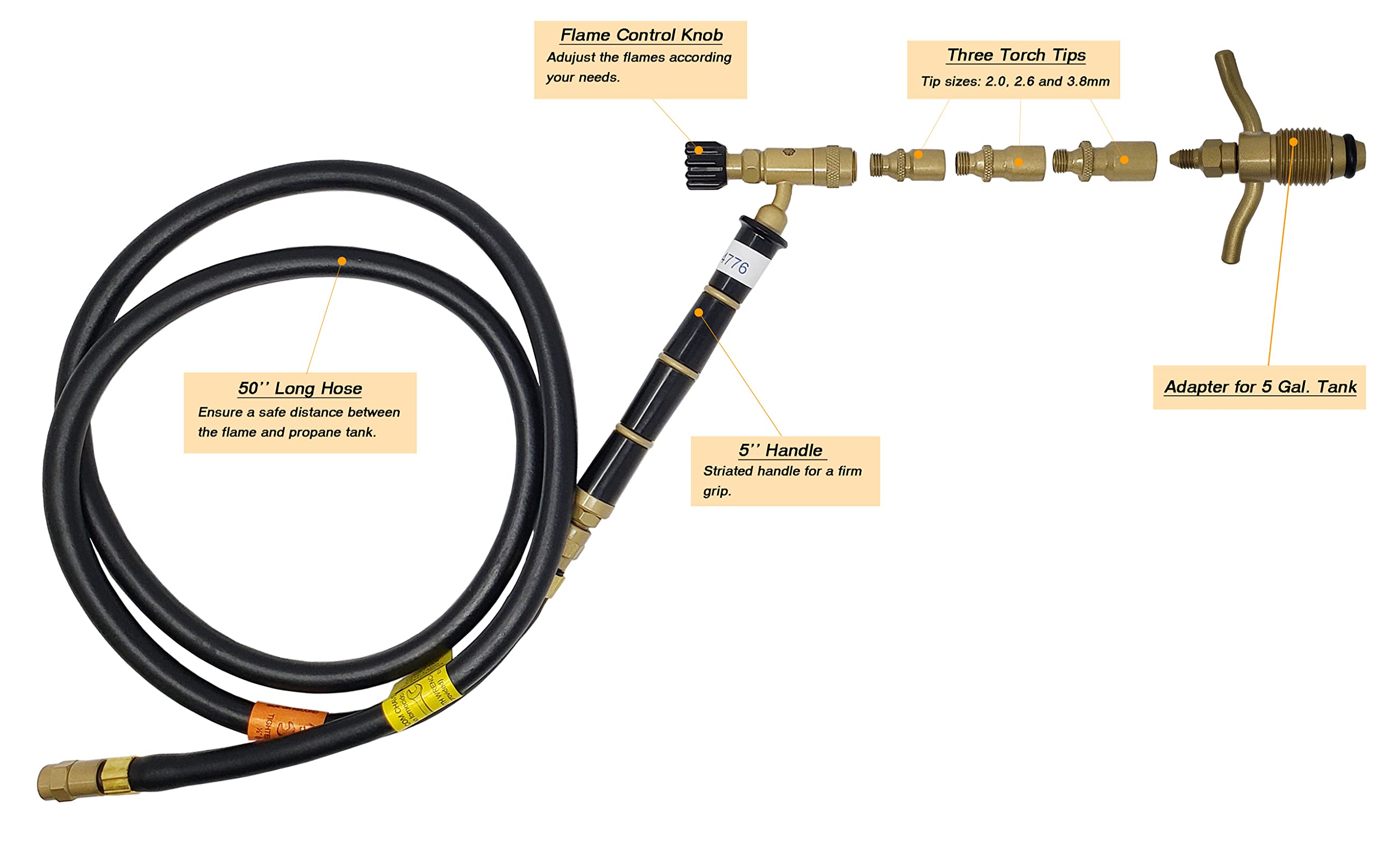 ORCA Propane Torch Kit with 50