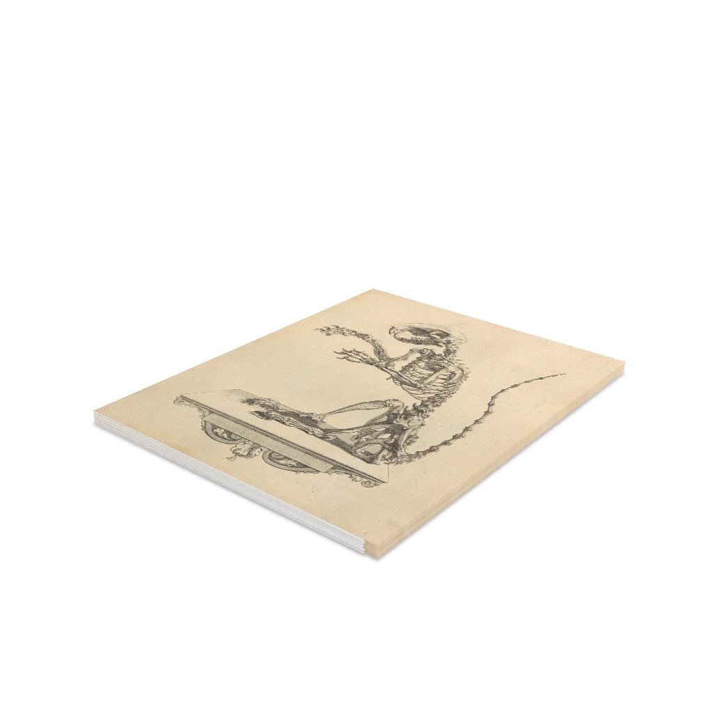 Halloween Rat Skeleton Greeting Cards - 10 Pack Spooky Gothic Stationery for Horror Fans, Halloween Party Invitations & Gothic Home Decor
