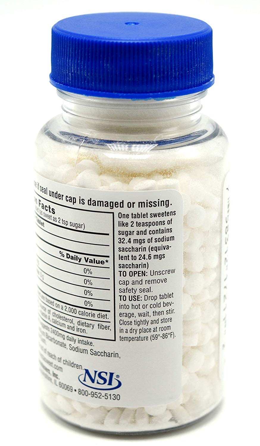 Necta Sweet Saccharin Tablets - 1/2 Grain (1000 Tablets per Bottle) - Pack of 15 | Sugar Substitute for Coffee, Tea & Baking | Keto & Diabetic Friendly Sweetener