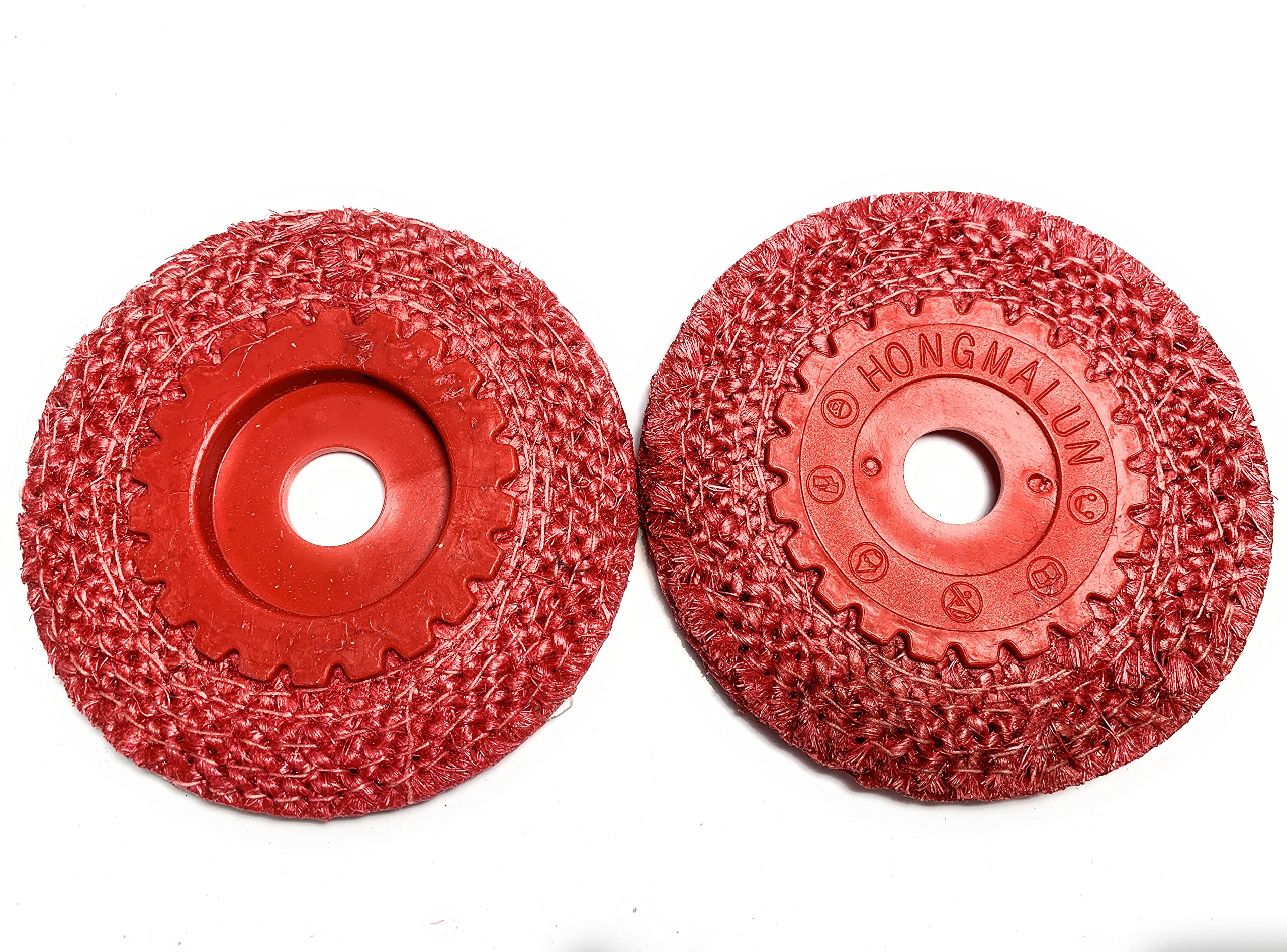 Signi Red Sisal Buffing Disc 4 Inch 5/8