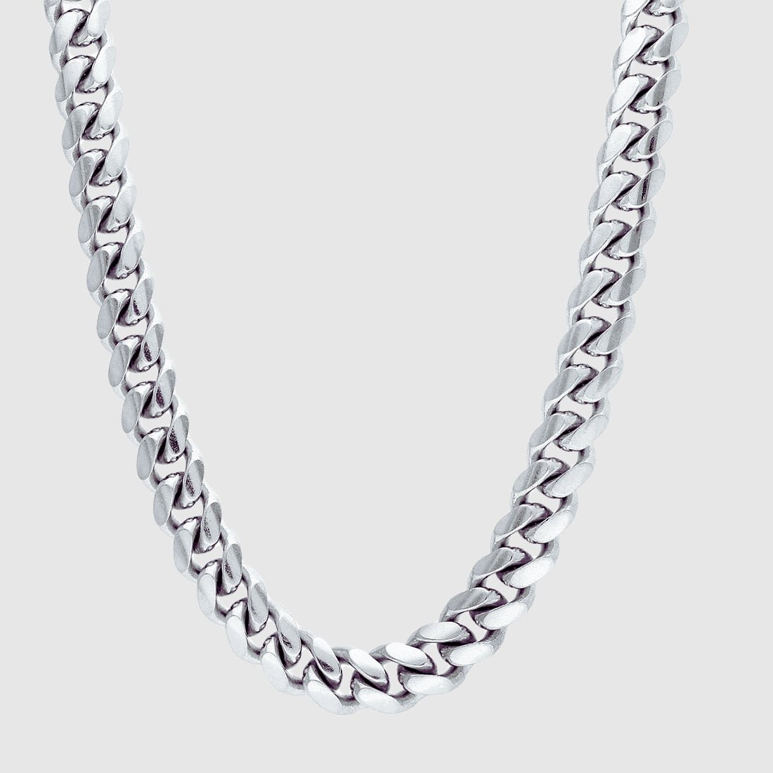 12mm Silver Cuban Chain Necklace for Men & Women - Hip Hop Jewelry, Layered Necklaces, Gift for Him/Her - Perfect for Casual Wear, Parties & Fashion Accessories