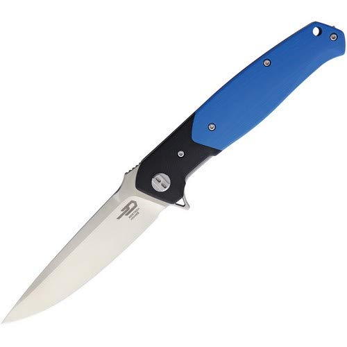 BESTECH BG03D Swordfish Folding Knife - G10 Handle, Linerlock Mechanism, Blue - Perfect for Camping, Hiking & Outdoor Adventures