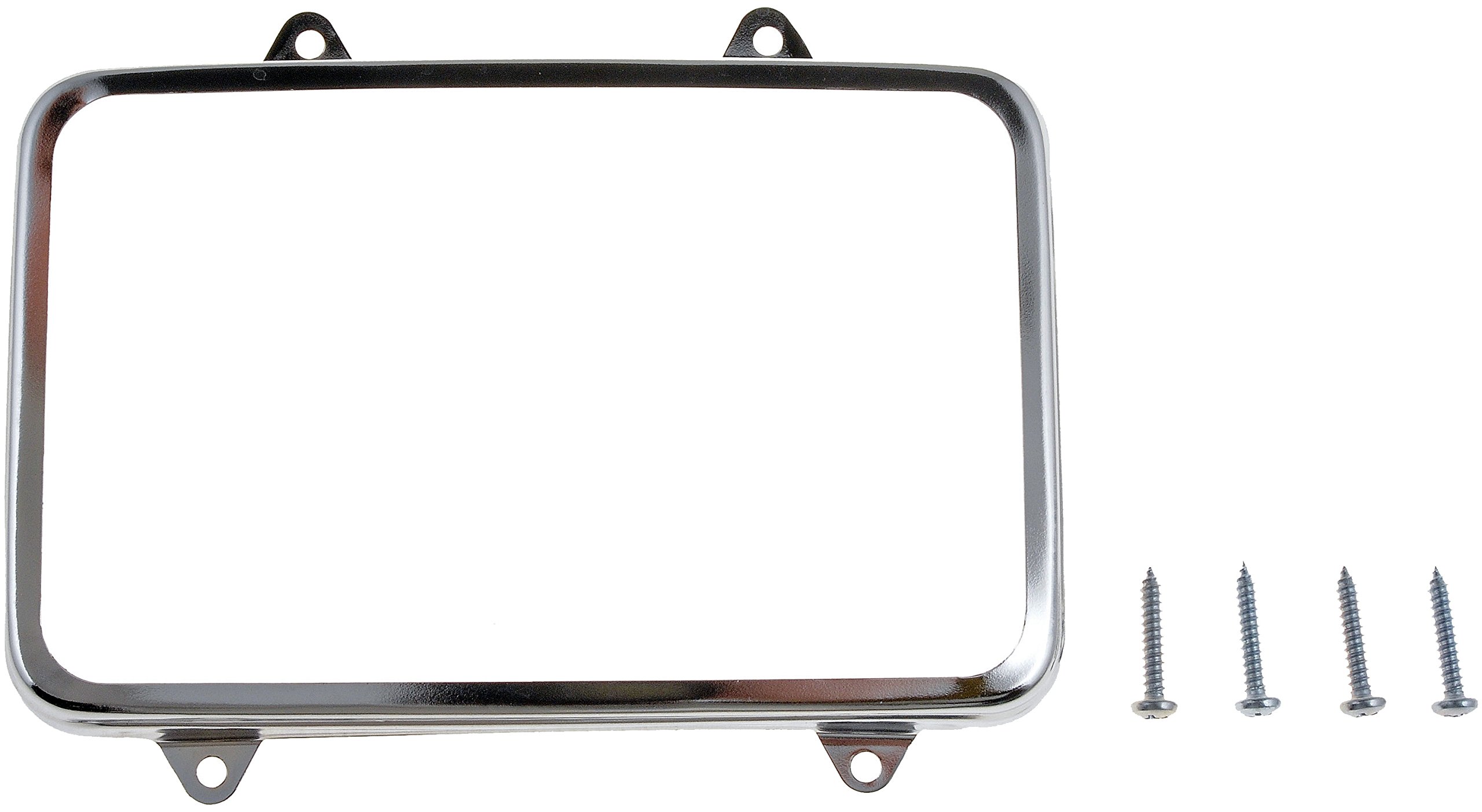 Dorman 42405 Universal Rectangular Headlamp Retaining Ring with 4 Retaining Screws - Compatible with Most Vehicles for Easy Headlight Assembly & Replacement