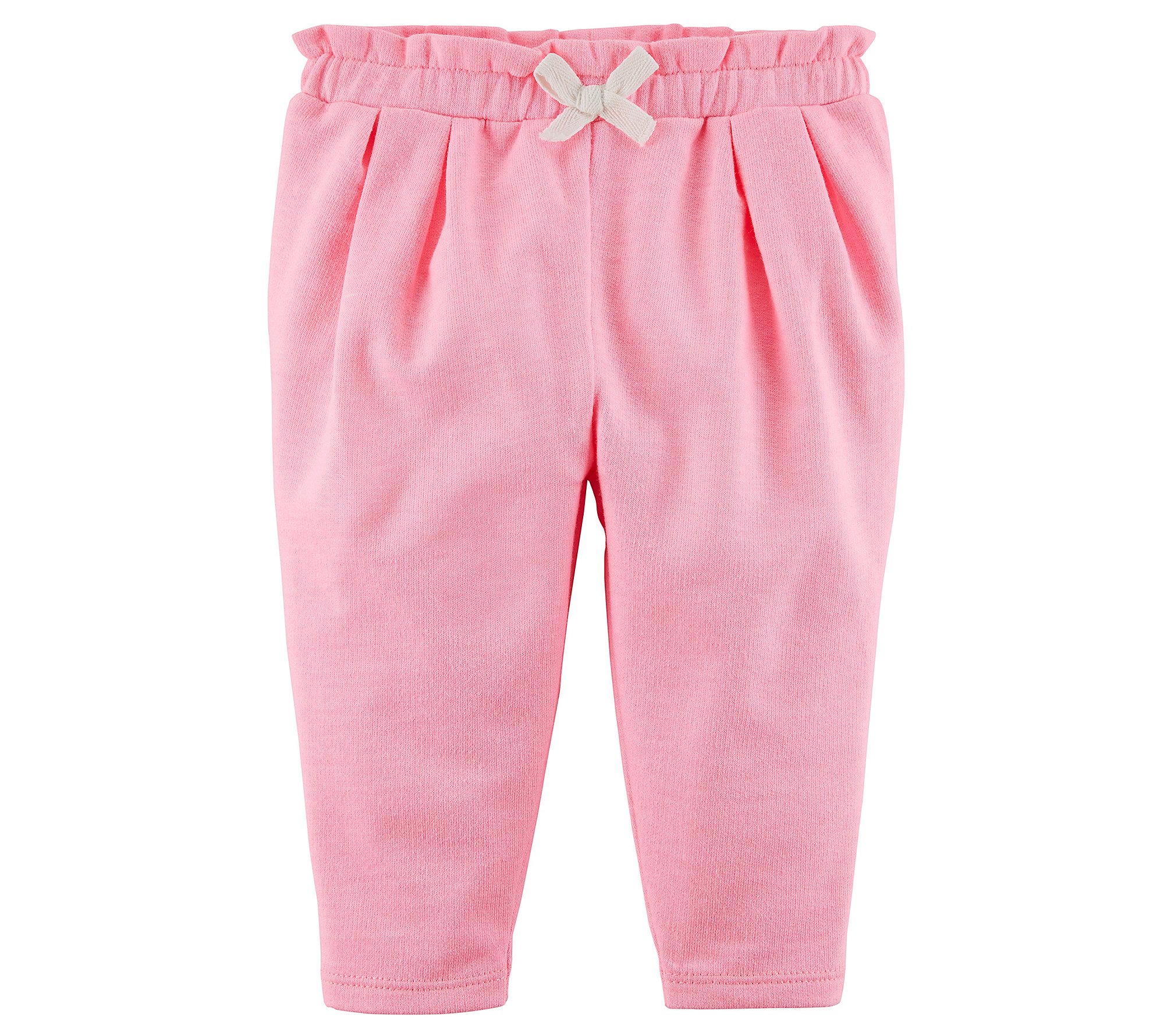 Carters Baby Girls Cotton Drawstring Waist Pants - Soft & Comfortable 9 Months Size - Perfect for Playtime, Daycare & Family Outings