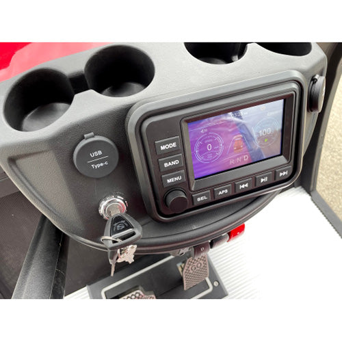 48V Electric Golf Cart 4 Seater - Lifted Renegade+ Edition Utility UTV | Compare to Coleman & Kandi | Red | Perfect for Golf Courses, Campuses & Resort Transportation