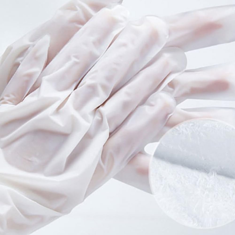 ZANOVA Collagen Hand Mask with Hyaluronic Acid, Vitamin C & E - Repairing Treatment for Dry, Damaged Hands - Soothes Skin Picking & Nail Biting Damage - Ultimate Trio Formula for Sensitive Skin (5 Pairs) - Perfect for Post-Manicure Care & Nighttime Hand Treatment