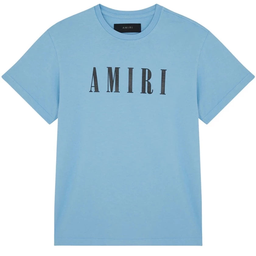 Amiri Kids Blue Logo T-Shirt - Stylish Graphic Tee for Boys & Girls - Perfect for Casual Wear, School & Playdates