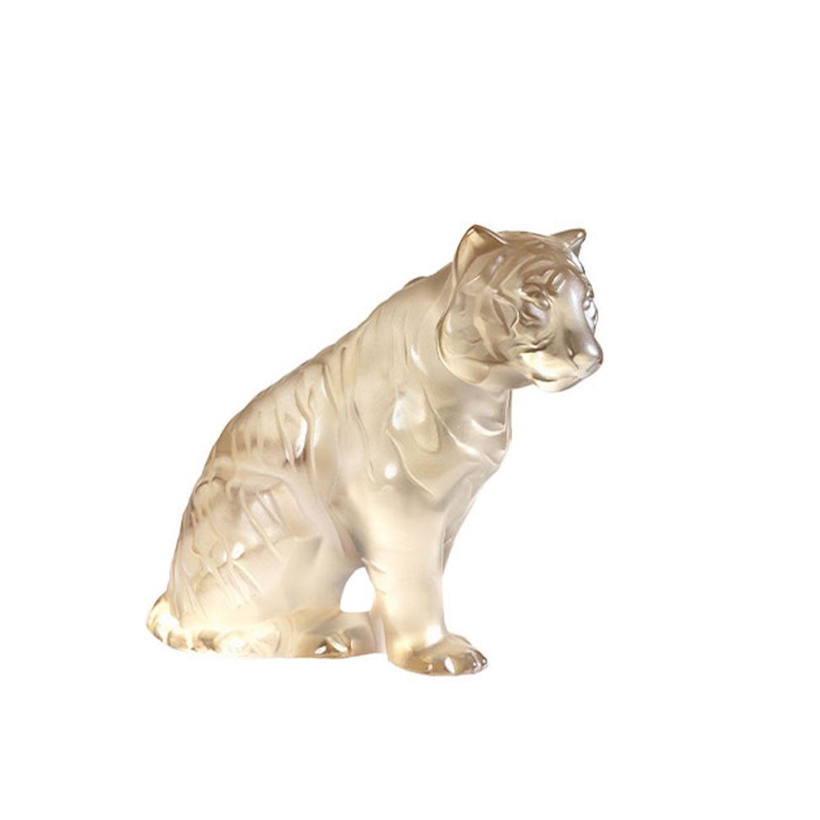 Premium Tiger Statue with Gold Luster Finish - Elegant Home Decor for Living Room, Office & Feng Shui Display