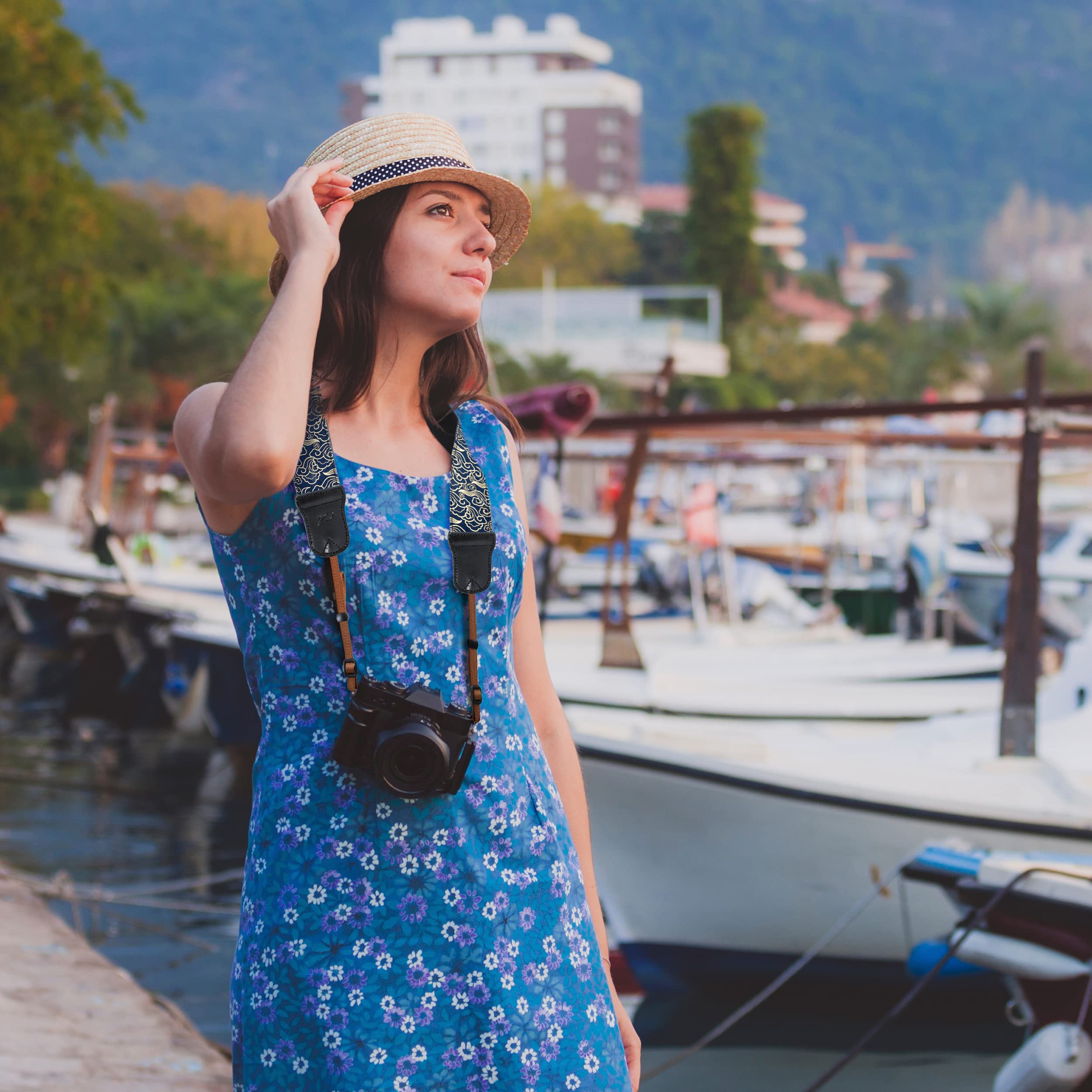 Vintage Ukiyo-e Style Camera Strap - 2