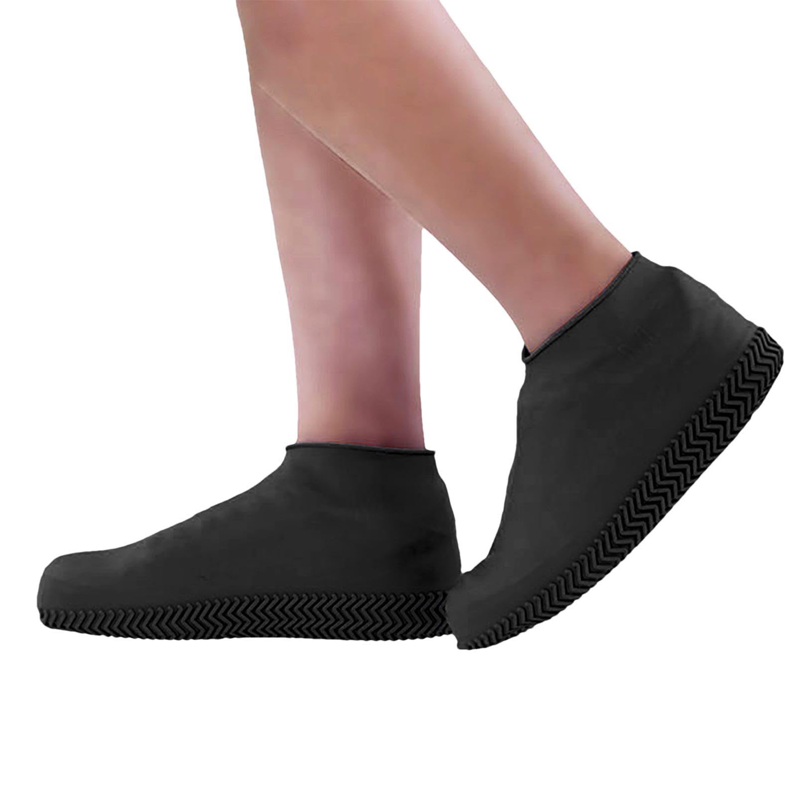 Foldable Waterproof Silicone Shoe Covers | Reusable Non-Slip Rubber Rain Boots for Women & Men - Perfect for Rainy Days, Snow Weather, Hiking & Outdoor Activities