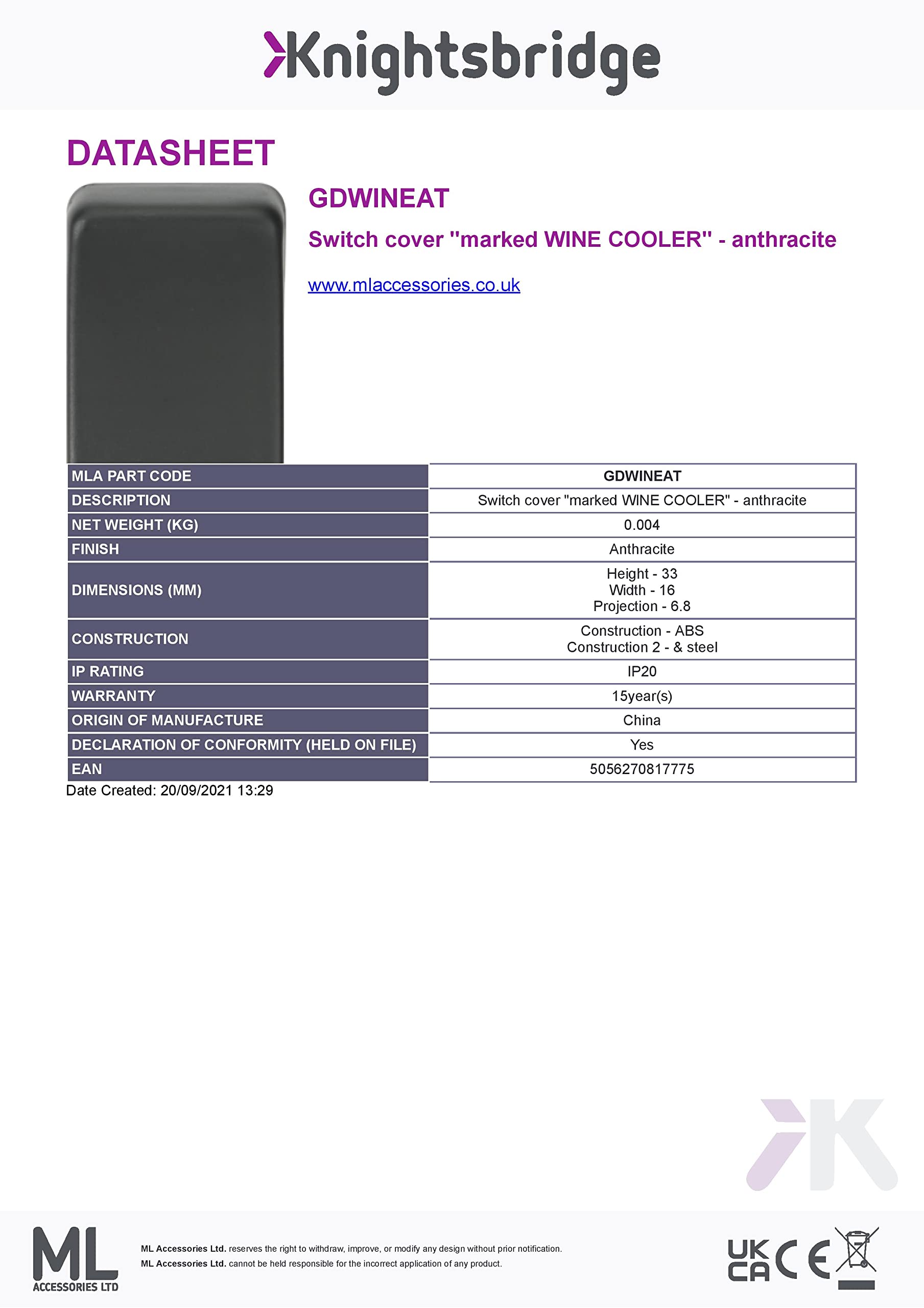 Premium Switch Cover with 