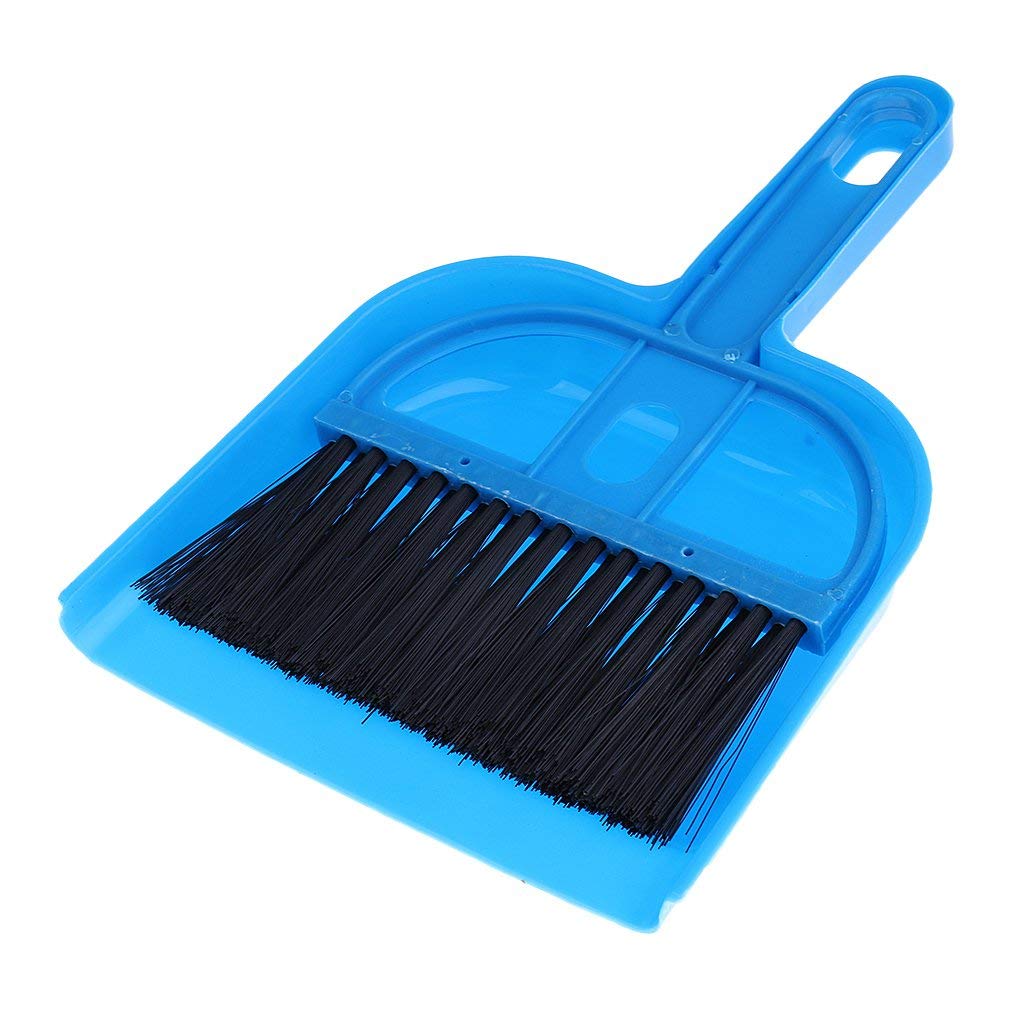 Mini Desktop Sweep Brush & Dustpan Set - Compact Cleaning Tools for Office & Home