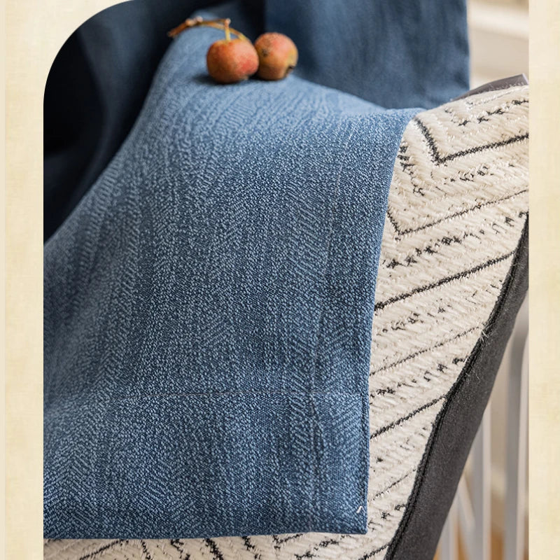Claire Polyester Wavy Pattern Curtain Swatch - Elegant Window Treatment for Living Room, Bedroom & Home Decor