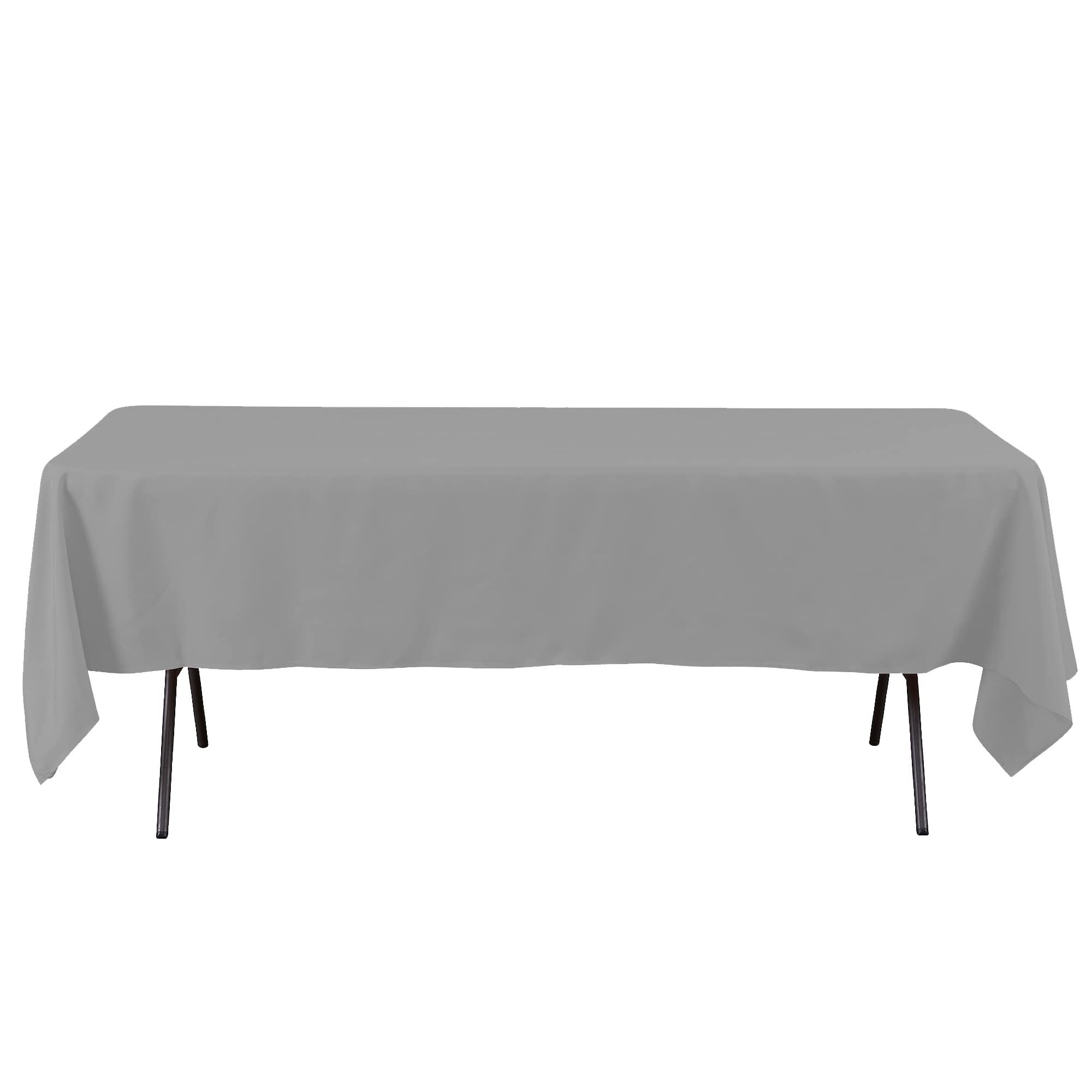 Elegant Silver Polyester Tablecloth - 60