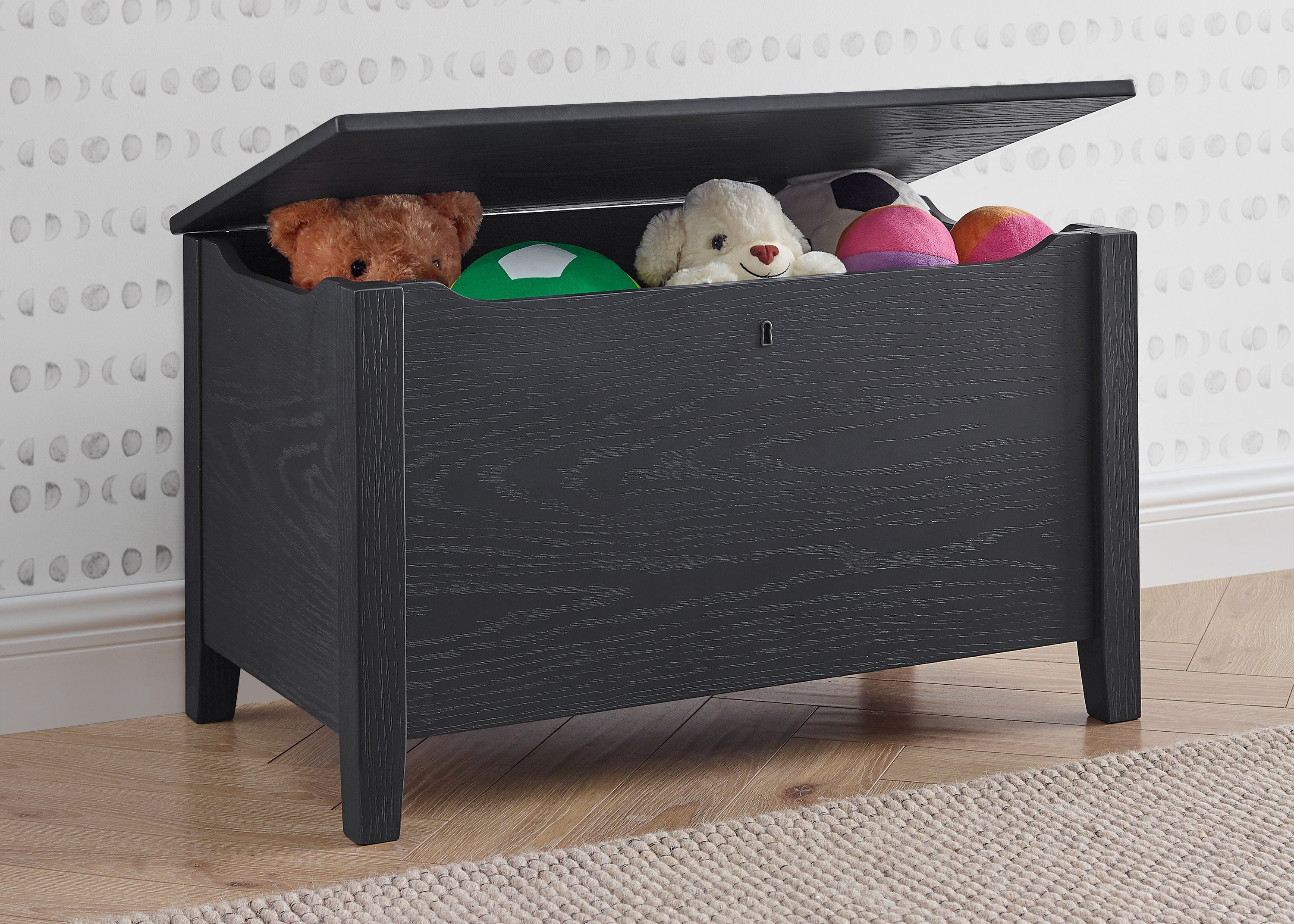 Rustic Farmhouse Toy Storage Box - Wooden Kids Toy Organizer for Nursery, Playroom & Bedroom - Perfect for Storing Toys, Books & Games