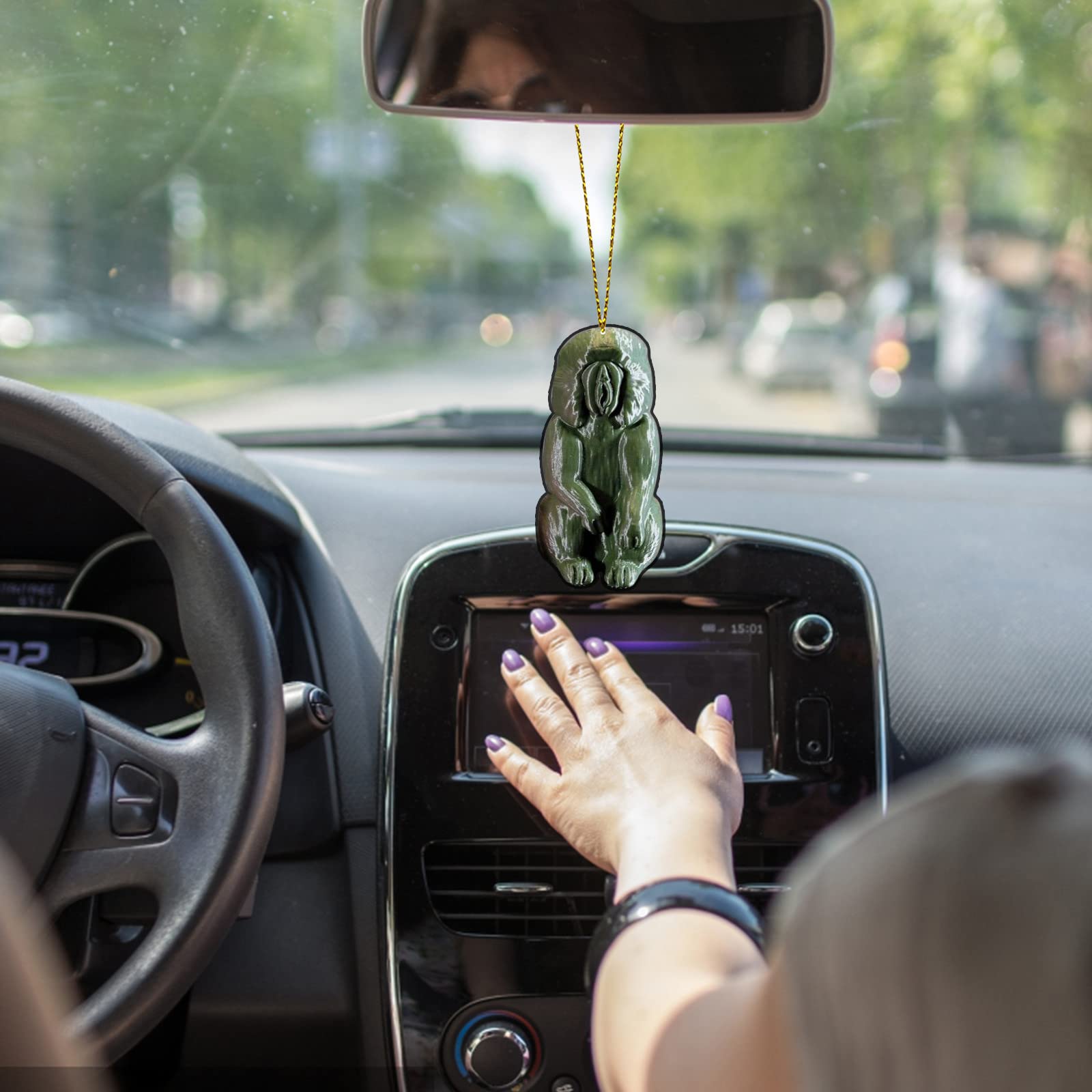 Creative Acrylic Car Interior Pendant - Stylish Rearview Mirror Decoration & Useful Car Accessories (One Size) | Perfect for Personalizing Your Vehicle & Safe Driving