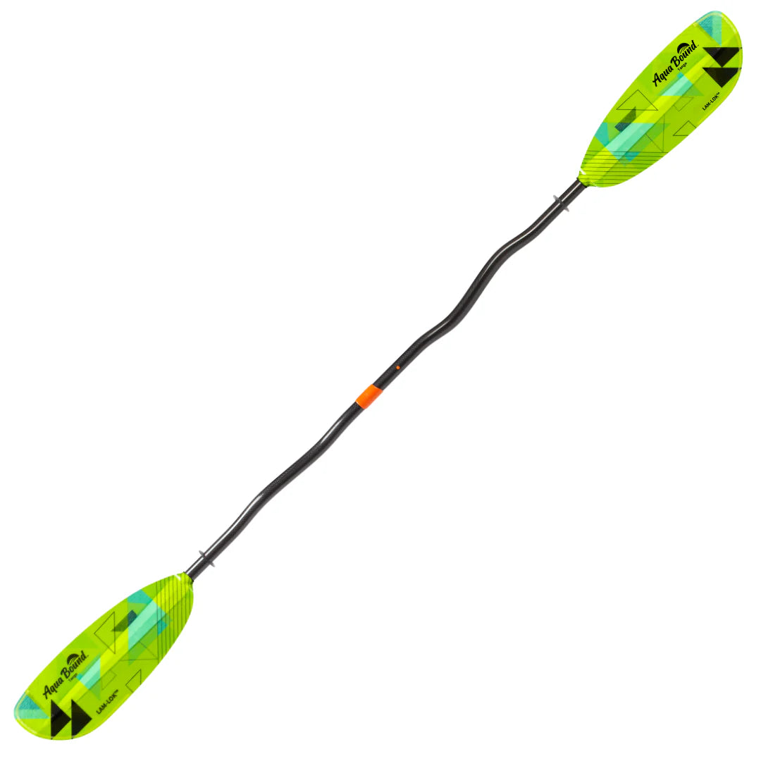 Aqua Bound Tango Lam Lok Fiberglass Bent Shaft Kayak Paddle - Lightweight & Durable Kayaking Gear for Touring, Fishing & Recreational Paddling