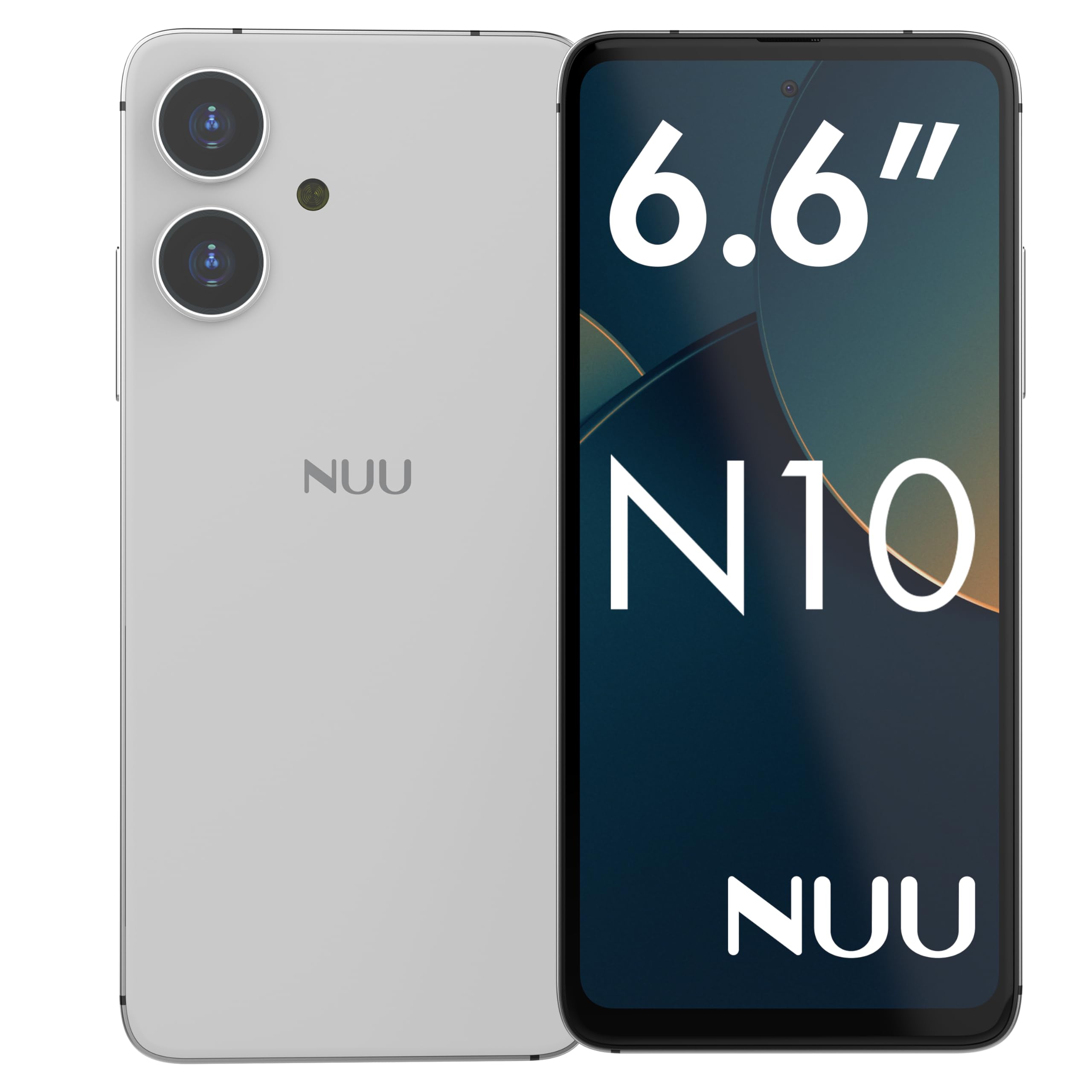 NUU N10 Unlocked Android Phone - 4GB RAM 128GB Storage, 6.6