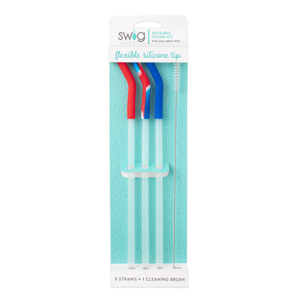 Eco-Friendly Reusable Stainless Steel Straw Set with Mega Mugs - Perfect for Smoothies, Iced Coffee & Outdoor Picnics | BPA-Free, Dishwasher Safe Drinking Accessories