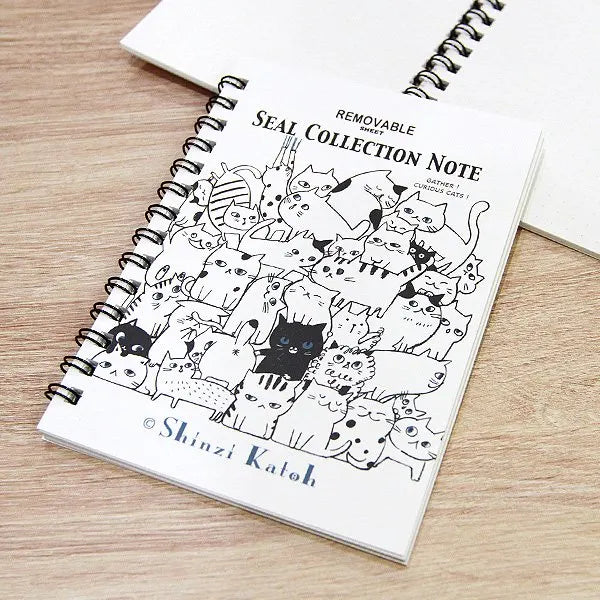 Shinzi Katoh Cat Hill Sticker Album - Cute Japanese Stickers for Scrapbooking, Journals & DIY Crafts - Perfect for Planners, Notebooks & Gift Decorations