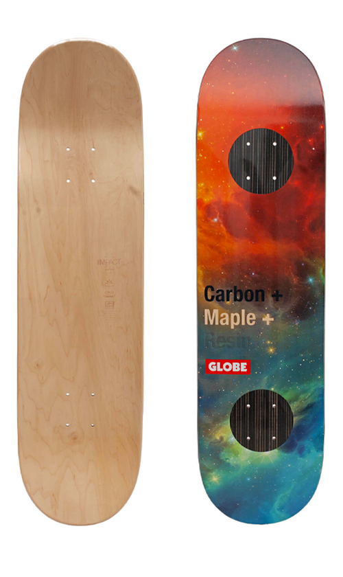 Globe G3 Bar Skateboard Deck - Impact/Nebula Design - 8.125 Inch Width - Perfect for Street Skating & Tricks