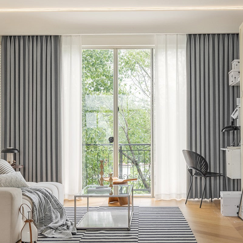 Custom Blackout Thermal Curtains - Minimalist Solid Color Design for Bedroom & Living Room - Energy Efficient & Light Blocking Window Treatments