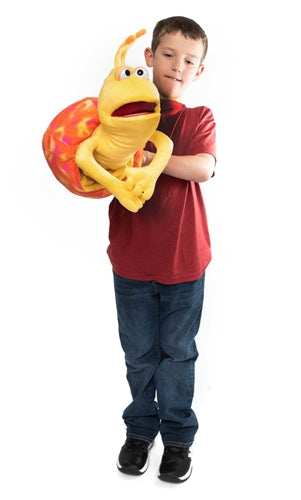 Sneaky the Snail Hand Puppet - Soft Plush Animal Puppet for Kids Storytelling & Interactive Play | Perfect for Classroom Activities, Bedtime Stories & Imaginative Play (Code 49)