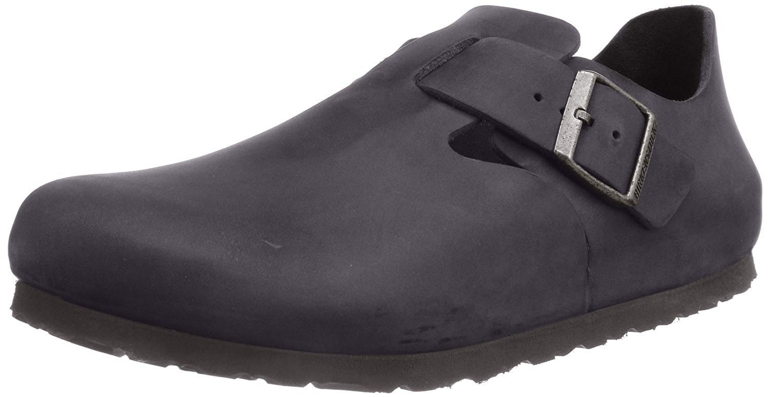 Birkenstock Women's London Comfortable Leather Slip-On Shoes - Casual & Work Flats for Women - Perfect for Office, Travel & Everyday Wear