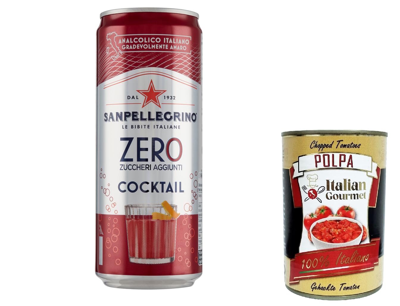 48-Pack San Pellegrino Cocktail Zero Ginger Zero Sugar 11.2oz Cans - Alcohol-Free Aperitif Soft Drink with Italian Gourmet Polpa 400g - Perfect for Parties, Picnics & Healthy Refreshment