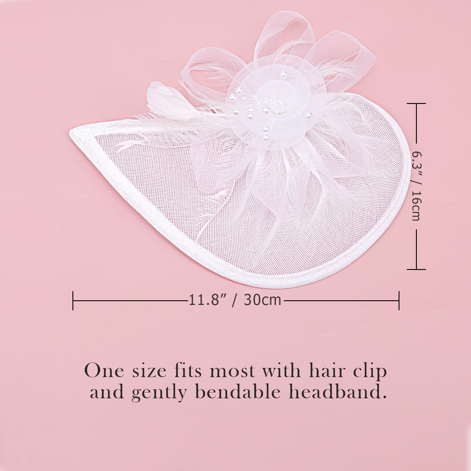 Elegant Women's Fascinator Hats with Flowers - Headband & Clip for Kentucky Derby, Tea Parties, Weddings & Special Events - Stylish Headwear for Women & Girls