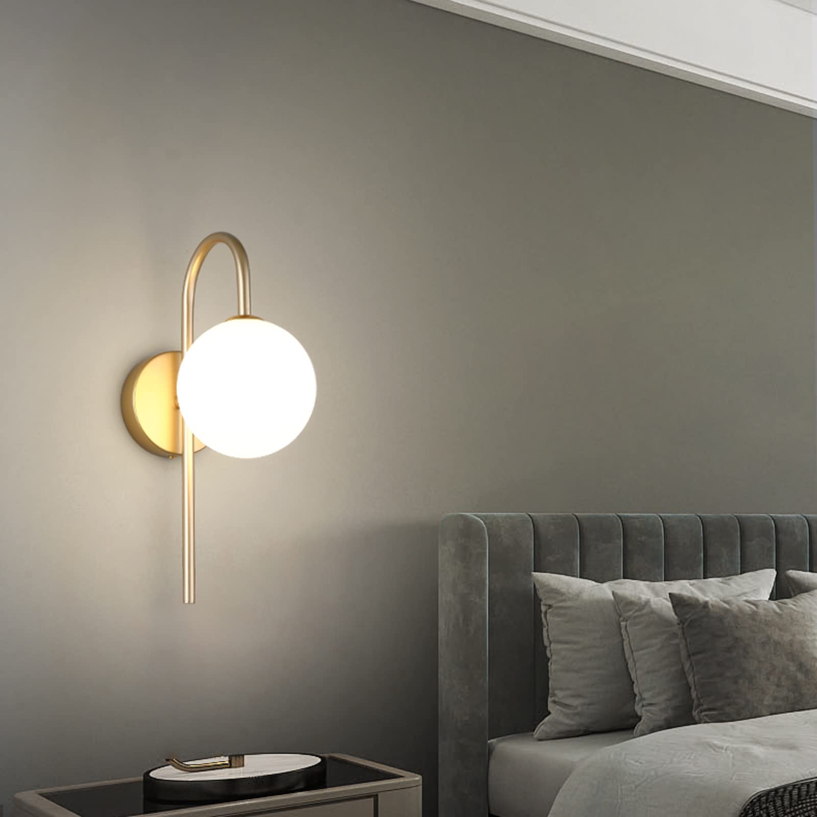 Nordic Modern Minimalist LED Wall Sconce - Creative Living Room Wall Lamp with Luxury Design for Bedroom, Staircase & Bedside Lighting | Perfect for Ambient, Accent and Decorative Wall Lighting in Homes, Hotels and Offices