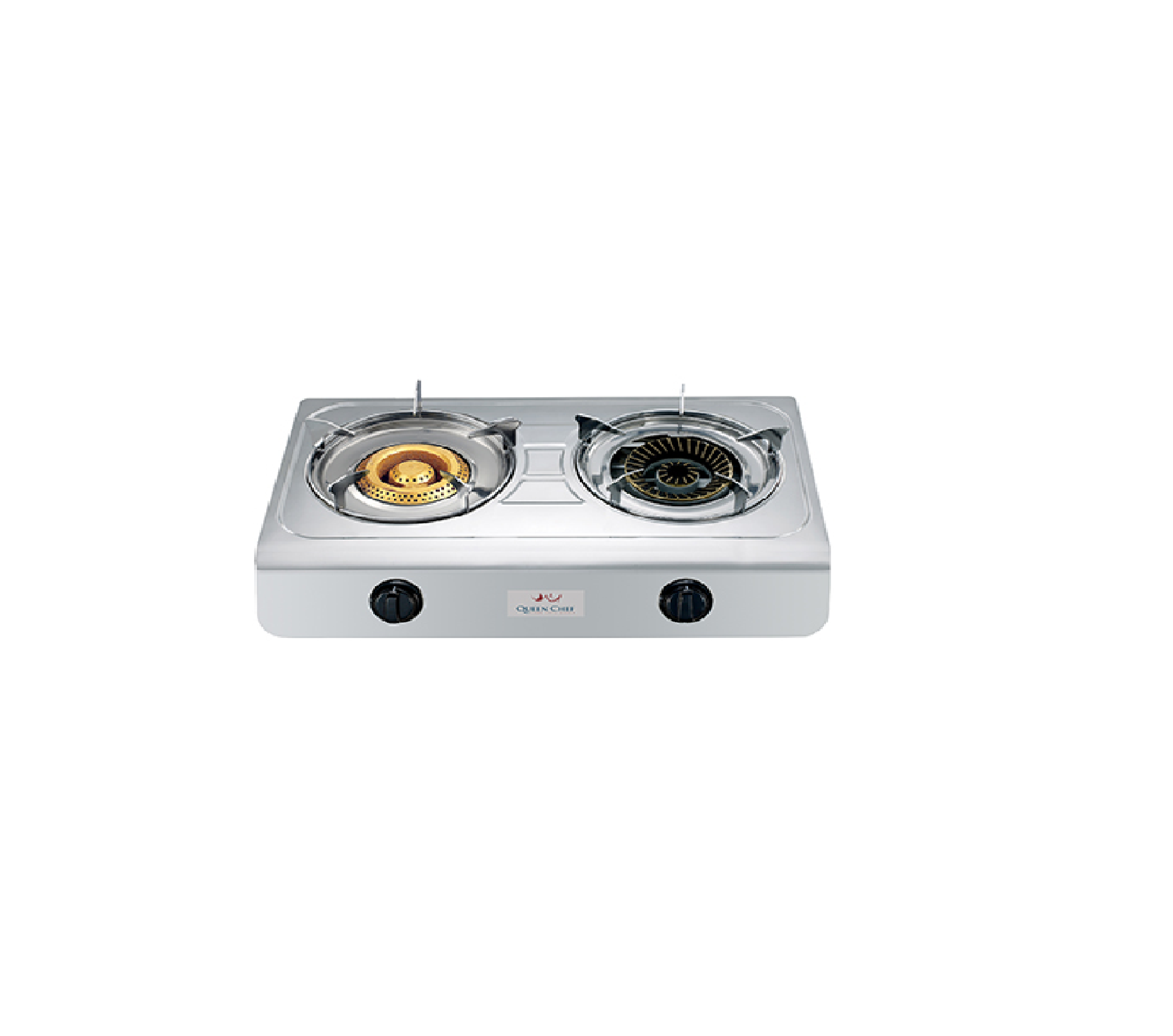 Queen Chef 2 Burner Gas Stove - Portable Outdoor Camping Stove for Backpacking, Picnics & Emergency Cooking