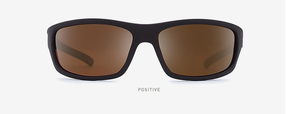 20/20 Polarized Square Sunglasses for Men - UV Protection, Anti-Glare, Lightweight & Durable - Perfect for Driving, Fishing, and Outdoor Activities