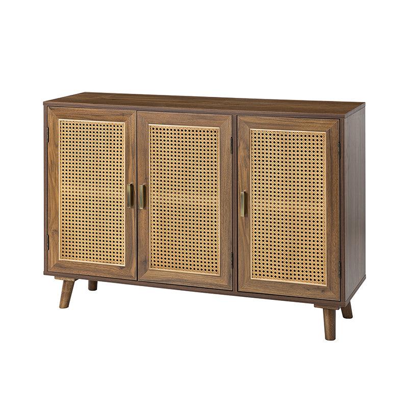 Dario 3-Door Accent Cabinet - Stylish Storage Solution for Living Room, Bedroom & Entryway | Solid Wood Furniture for Home Decor