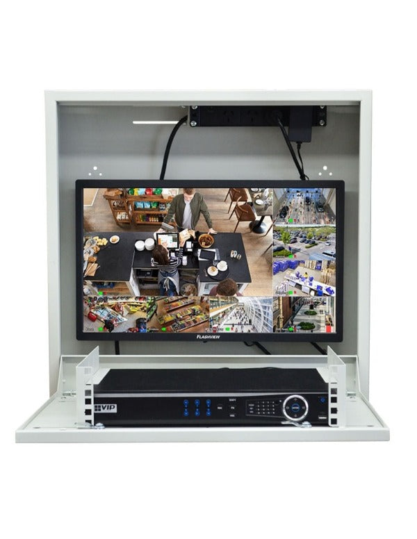 Secure Slim Vertical Wall Mount Cabinet with 24